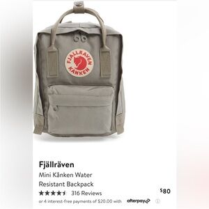 Fjallraven Mini Kånken Beige Backpack
